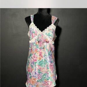 Floral Lace Trim Sleepwear